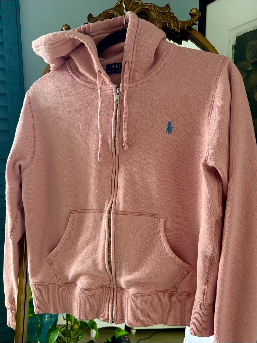 Polo by Ralph Lauren Pink Zip-Up Pink Hoodie Jacket M
